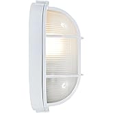 Nauticus - Wet Location LED Bulkhead - White Finish - Frosted Glass Shade