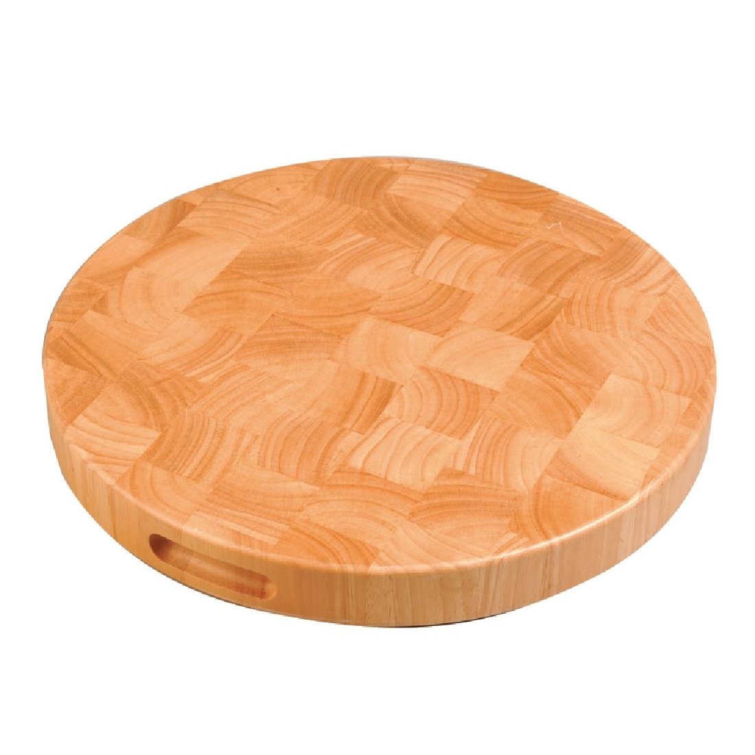 Vogue Round Wooden Chopping Board 45X 400mm Kitchen Cutting Restaurant