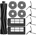 Jpbaisqic Accessories Kit for eufy X9 Pro: Replacement Parts Main Brush Side Brush Filter Mop Pad Spare Attachments