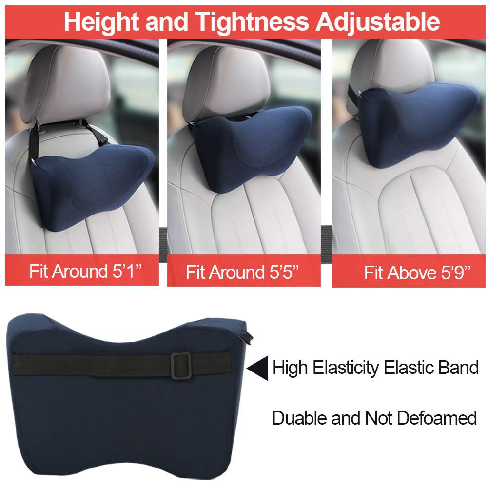 Carridar Car Neck Pillow Ergonomic Neck Support for Car Seat Headrest