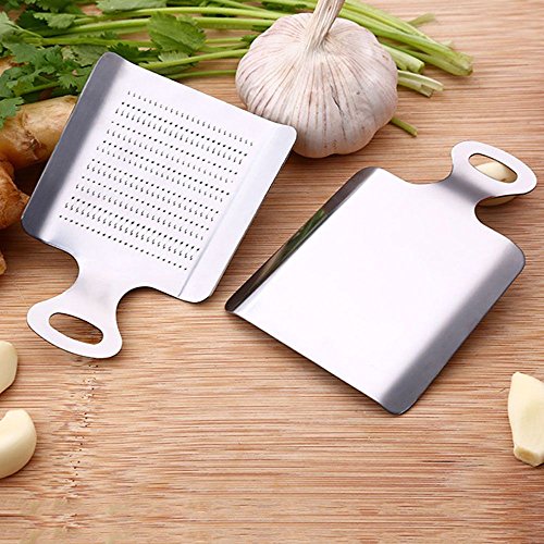 Unmengii Manual Lemon Zester Kitchen Tool Press Device Garlic Press Crusher Ginger Grater Garlic Grater Vegetable Lemon Spice Grinder