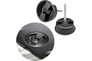 Gztoyu 2 PCS Auto Hardtop Top Panel Mounting Knob Screw for Jeep Wrangler JK 2dr and Unlimited 4dr 2007-2019 1CJ57DX9AC/1CJ57DX9AD/99172/1CJ57DX9 (2pcs Black