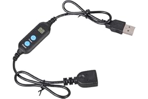 Programmable USB Power Cord with 1-24H Countdown Auto Shutoff for Desk Lamps Chargers Kitchen Devices Stability USB Timer Cab