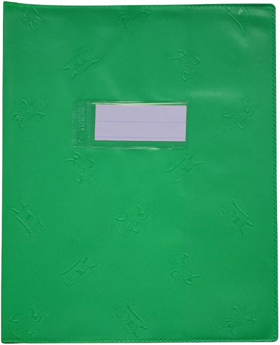Protège-cahier ELBA Styl SMS - Format 17 X 22 Cm, Vert, Avec Fenêtre D'inscription Et étiquette Amovible