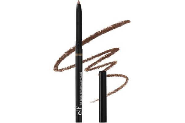 e.l.f. No Budge Retractable Eyeliner, Creamy, Ultra-Pigmented & Waterproof, Creates Bold & Defined Lines, Vegan & Cruelty-Fre