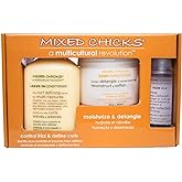 Mixed Chicks Quad Pack - Shampoo 10 fl. oz., Deep Conditioner, 8.0 fl. oz., Leave-In Conditioner, 10 fl. oz., Hair Silk, 1.7 fl. oz