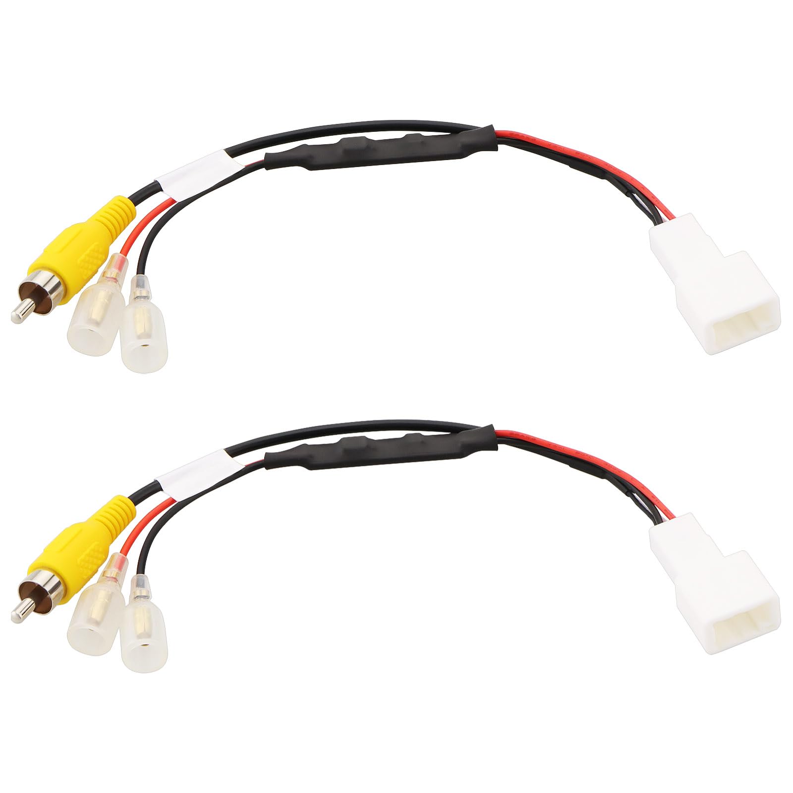 VGOL 2Pcs 4Pin Car Reverse Camera Retention Wiring Harness Connector Rear Reversing Camera Adaptor Compatible with Toyota, 23cm