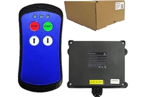 TEELODANE A200 Industrial Remote Control Wireless Crane Hoist 2 Button Truck Tailgate Switch 12v Transmitter and Receiver