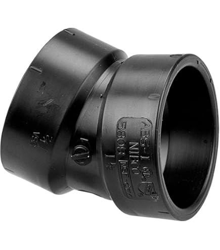 UBCBW45SSH ２つ NIBCO Fig No U5806, 2 in. ABS DWV 45 Degree Elbow Hub