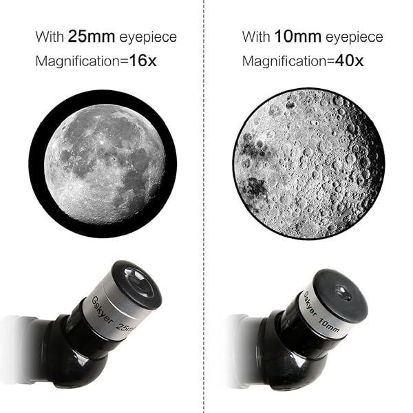 GSKYER TELESCOPE, 70MM APERTURE 400MM AZ MOUNT ASTRONOMICAL REFRACTING TELESCOPE FOR KIDS BEGINNERS – TRAVEL TELESCOPE WITH CARRY BAG, PHONE ADAPTER AND WIRELESS REMOTE.