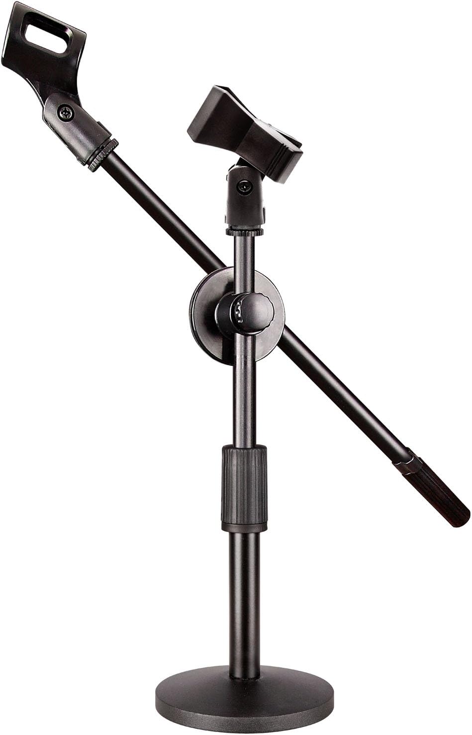 Weymic® Iron Base Universal Microphone Suspension Boom Scissor Arm Stand with Mic Clip for Meetings, Lectures, Podcasts, and More(type IV)