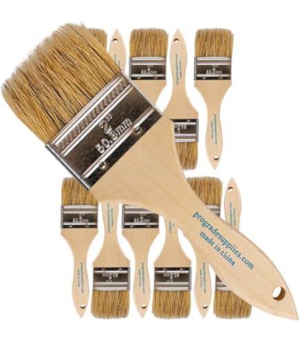 Brocha Pintura Brochas De Madera Para Plantillas De Cerdas