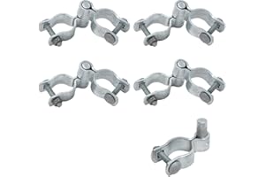 Chain Link Gate Hinge Kit 1-3/8", VIVIDA Pipe Gate Hinge for Chain Link Fence, Include Female Gate Hinge(4 PCS), Male Gate Hinge(5 PCS), Galvanized Gate Hinge, Chain Link Gate Hardware