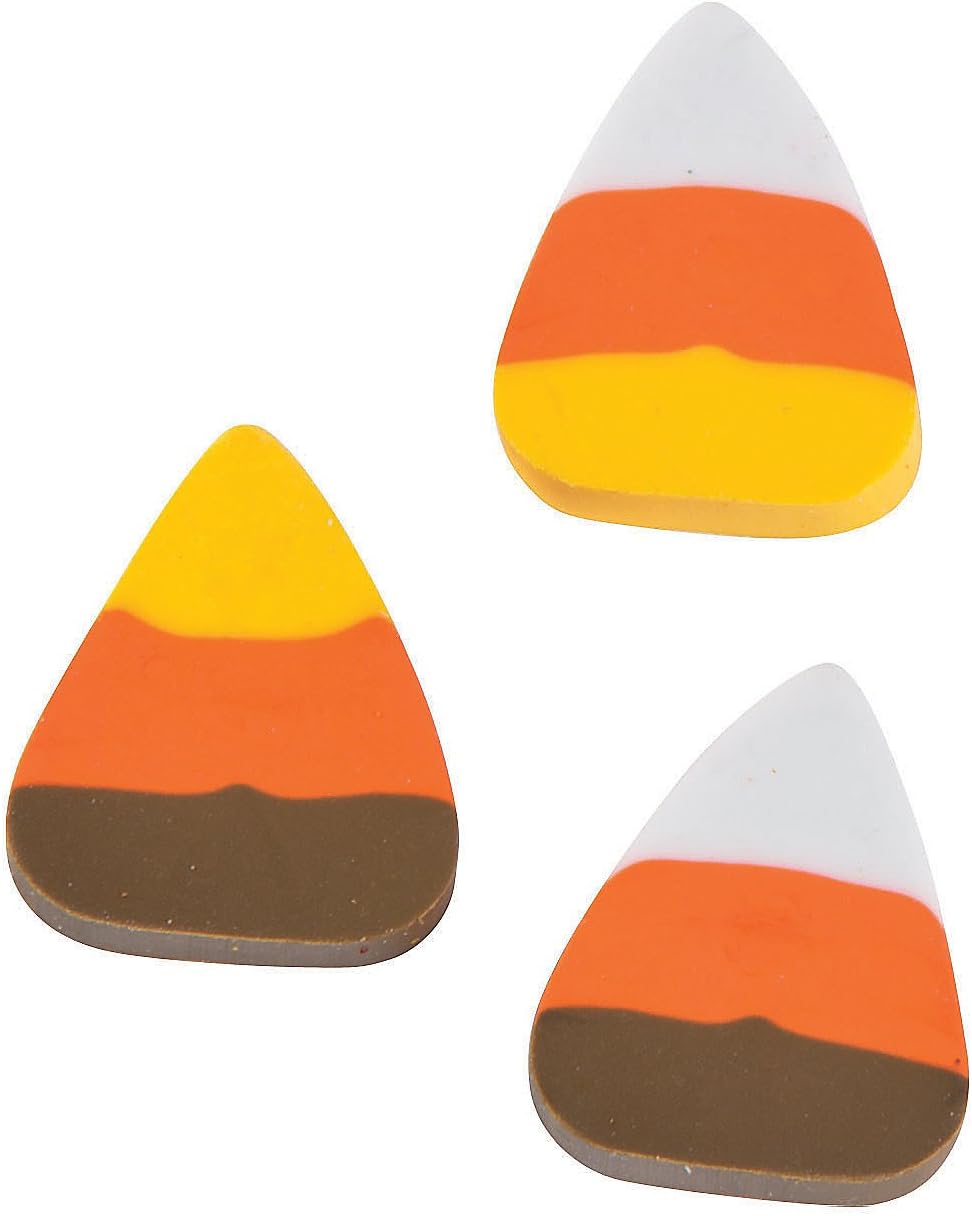 Mini Candy Corn Erasers