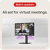 LG 24BA650 24 inch FHD IPS 100Hz USB-C KVM Built-in Speakers Matte Black view 2