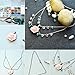 PandaHall Elite 100 Pcs Tibetan Style Alloy Glue on Flat Pad Bails Leaf Shape Pendants Charms Connector Hanger 21x8x6mm for Jewelry Making 3 Colors