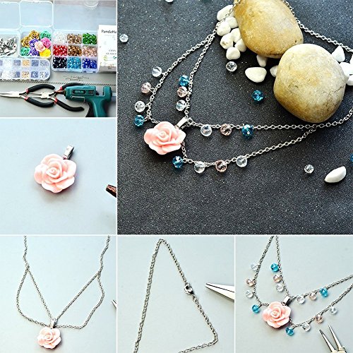 PandaHall Elite 100 Pcs Tibetan Style Alloy Glue on Flat Pad Bails Leaf Shape Pendants Charms Connector Hanger 21x8x6mm for Jewelry Making 3 Colors - Thumbnail 6