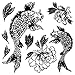 Prima Marketing Iron Orchid Designs Decor Clear Stamps-Koi and Peony, 12