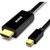 BENFEI 4K Mini DisplayPort to HDMI 6 Feet Cable, Mini DP to HDMI Cable (Thunderbolt Compatible) with MacBook Air/Pro, Surface