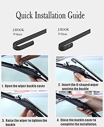 ANIKLUIM 20"+ 20" Wiper Blades with 12" Rear Wiper