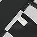 Deconovo Striped Room Darkening Curtains Rod Pocket Black and Greyish White Striped Curtains for Living Room 52W X 84L Black 2 Panel Curtains