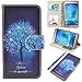J7 Case, UrSpeedtekLive Galaxy J7 Wallet Case, Premium PU Leather Flip Wallet Case Cover with Card Slots & Kickstand for Samsung Galaxy J7, Believe in yourself