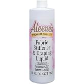 Aleene's Fabric Stiffener and Draping Liquid, Quick Drying, Nontoxic, For Stiffening and Shaping Fabrics, 16 oz