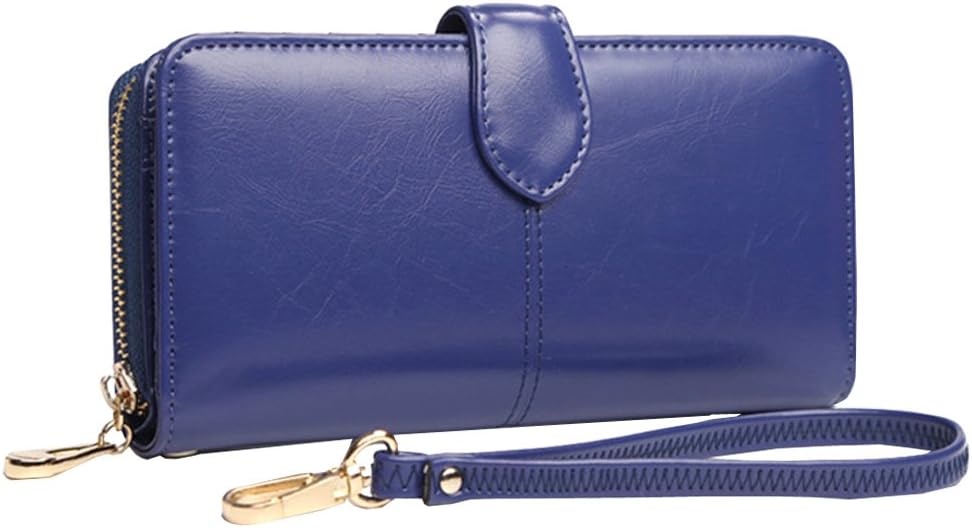 Tramzzd M Women Wristlet Purse Clutch Wallet Long Zip Credit Card Holder Organizer Large Capacity Coin Purse Handbag