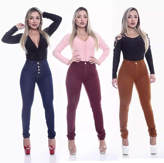 calça jeans feminina caramelo