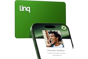 Linq Digital Business Card - Smart NFC Contact and Networking Card (Green)