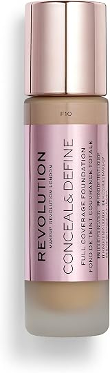 Revolution Beauty Conceal and Define Foundation F10 23ml London