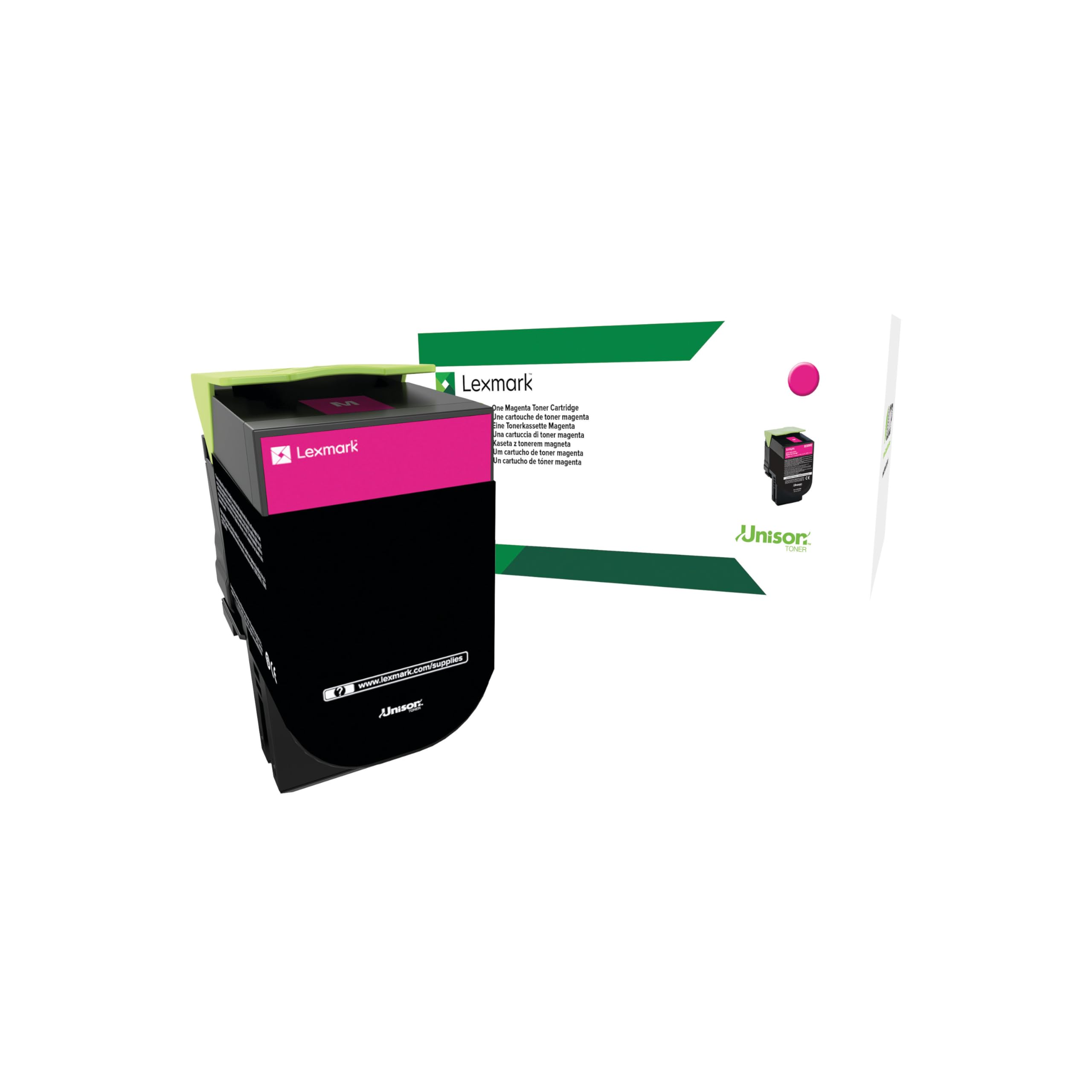 Lexmark 80C20M0 802M Magenta Return Program Toner - yields up to 1000 standard pages - (Consumables > Ink and Toner Cartridges) — image 1