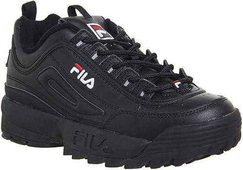 fila disruptor black leather