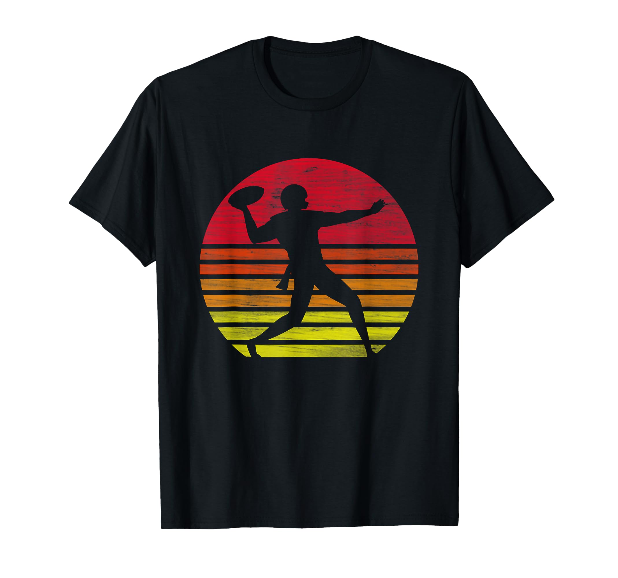 Retro american football player silhouette T-Shirt