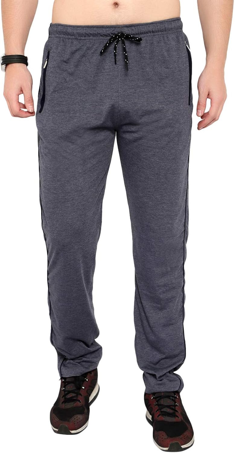 Buy Alto Polo Men's Steel Grey Regular Fit Cotton Track Pants at Amazon.in