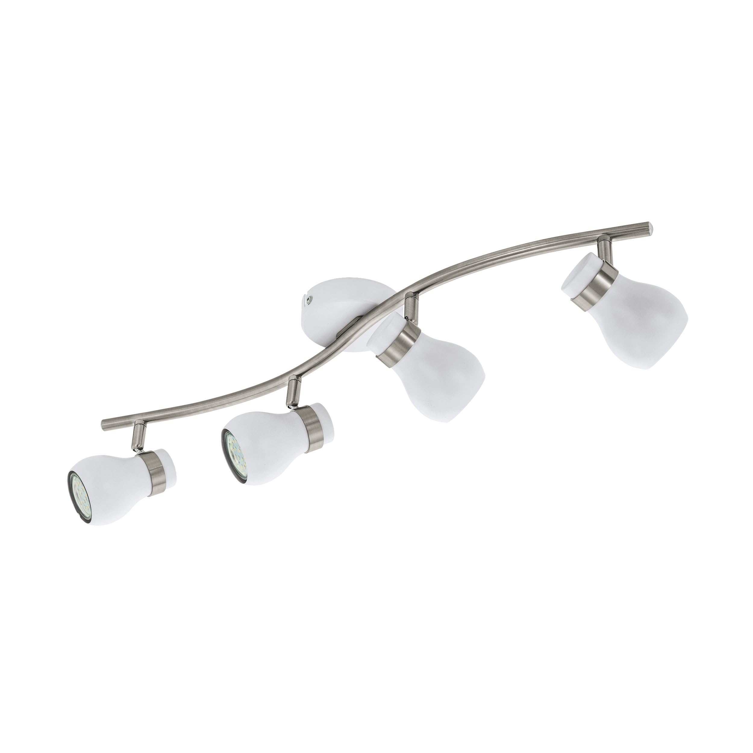 EGLO ARBOLEDAS Spot Light, Steel, 5 W, White, Matte Nickel