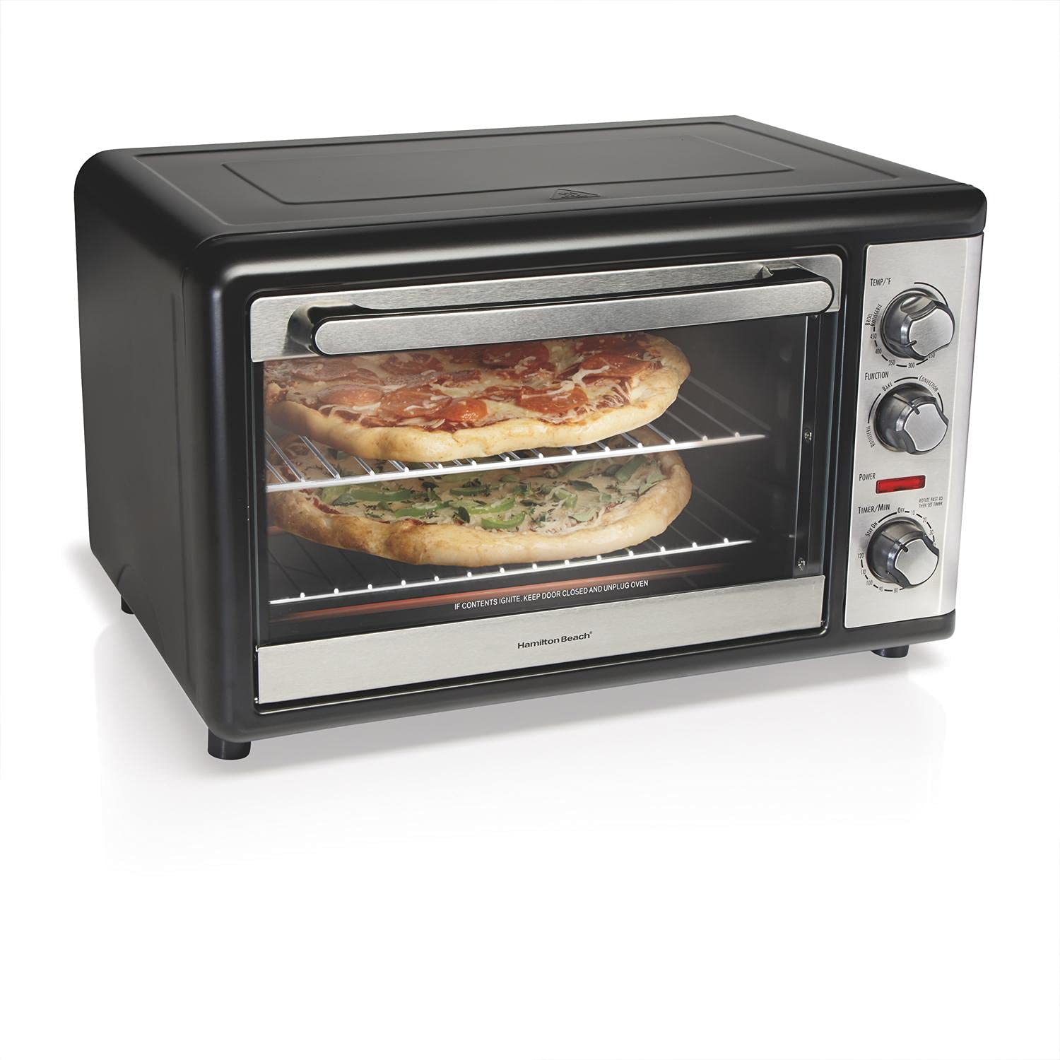 Photo 1 of **used missing parts**Hamilton Beach 31108 Electric Oven, Black