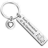 DZOSW Opossum Lover Keyring Wildlife Rescue Keychain Birthday Keychain Opossum Girl Keychain