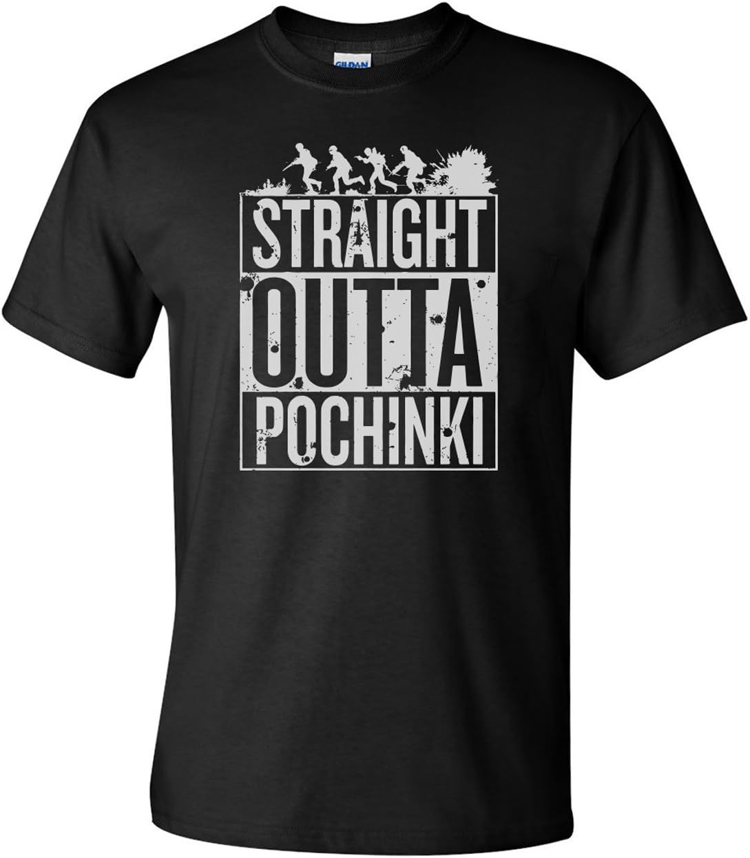 Platform9CoStraight Outta Pochinki PUBG Gaming T-Shirt Men's Comedy Nerd Geek T-Shirts
