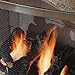 UniFlame, S-1613, Single Panel Curved Pewter Finish Fireplace Screen