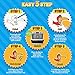 Teenitor 18 Sheets Heat Shrink Plastic, Shrinky Art Film Paper for Kids Creative Craft