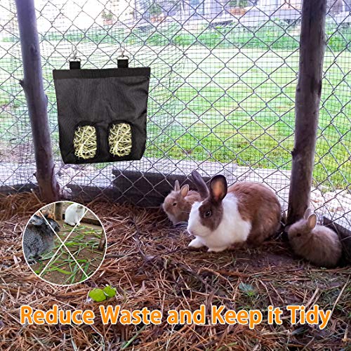 Hooizak voor cavia's E-More Voeder voor konijnenhooi met hangende band Hooizak Hangende voederzak Geschikt voor cavia's… - Afbeelding 8
