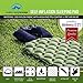 AMPM Outdoors Lightweight Sleeping Pad Camping, Backpacking, Hiking Travel Accessories, Easy to Inflate & Deflate w/Ultra-Compact Bag