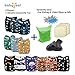 Babygoal Baby Cloth Diapers,One Size Adjustable Reusable Pocket Cloth Diaper 12pcs Diapers+12pcs Charcoal Bamboo Inserts+One Wet Bag+4pcs Baby Wipes 12FB50-3