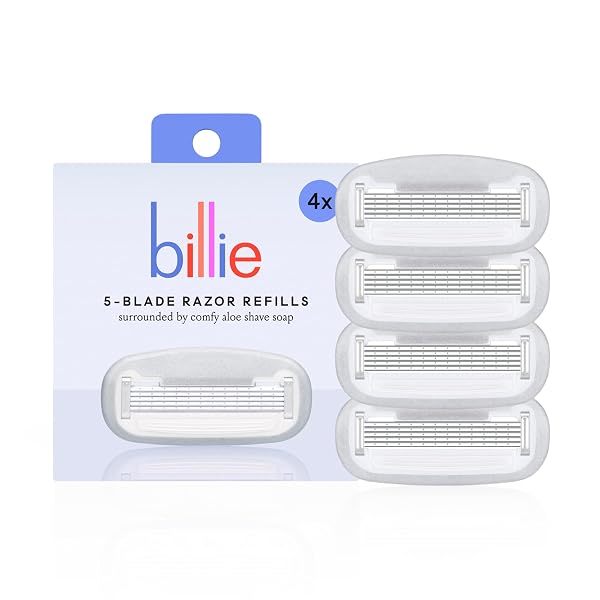 BILLIE WOMEN’S RAZOR REFILL BLADES – 4 COUNT (PACK OF 1)