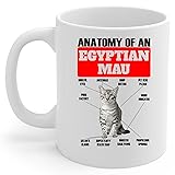 Lovesout Funny Tabby Egyptian Mau Cat Anatomy Chart
