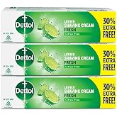 Dettol Everyday Protection fresh Lather Shaving Cream 78gm (Pack of 3)