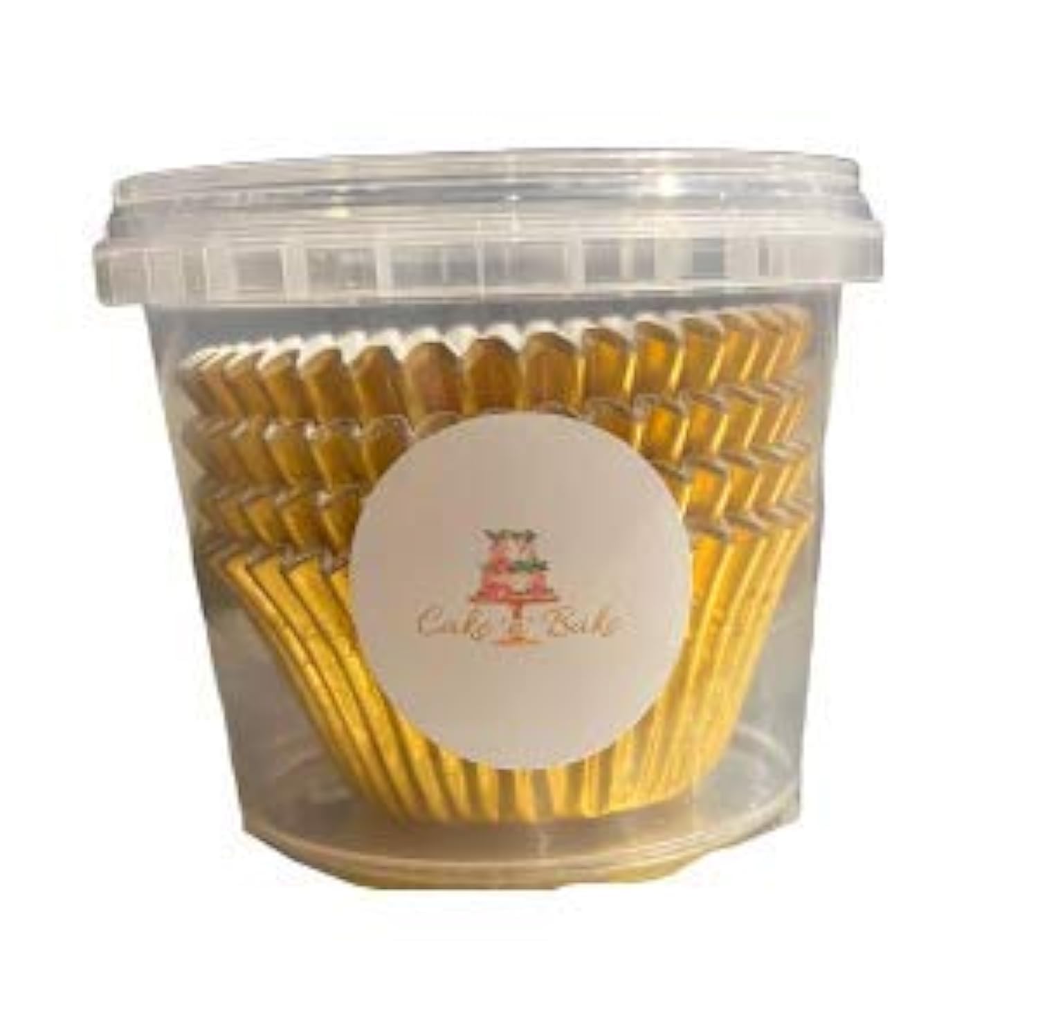 Gold Foil Cake Muffin Baking Cases x 60