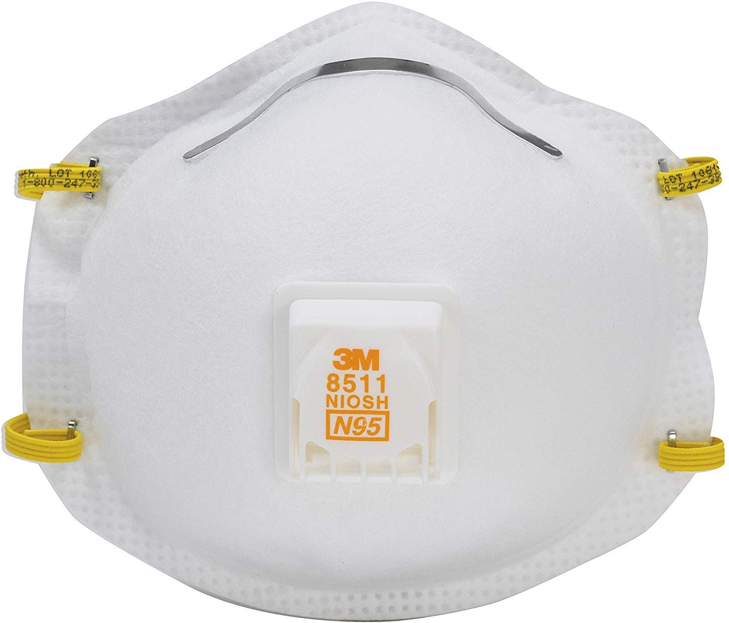 Best 3M N95 Construction Respirator Valved White