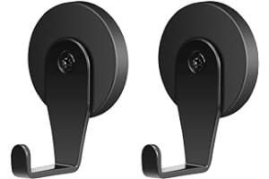 FYY Magnetic Wreath Hanger, 2 Pack Heavy Duty Magnets with Hook for Refrigerator, Christmas Decoration Magnetic Hooks for Metal Front Door, Cruise Hook Hanger for Hanging Cabins Grill Coat Pattern 1